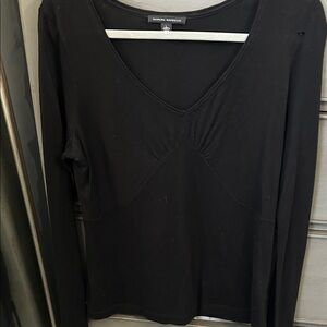 Banana Republic Black V-Neck Blouse